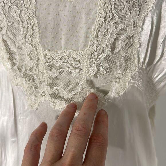 Rare 1930s Slipper Satin Bias Cut Peignoir Set VOLUP - Picture 5 of 13